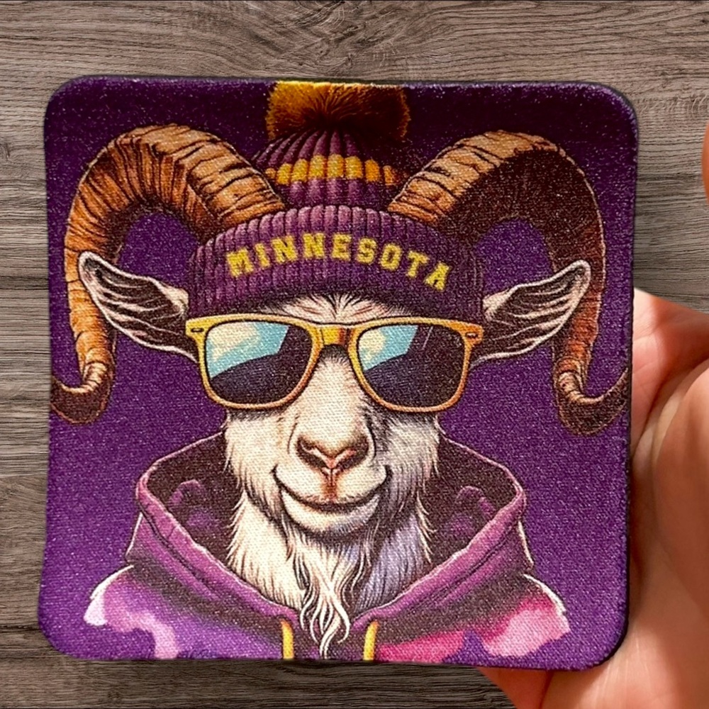 Minnesota Vikings Mascot Coasters
1 for $6 or 4 for $25